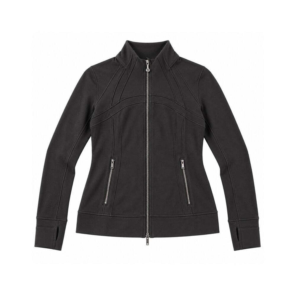 Lululemon Define Track Jacket Luon Black Size 4 NWT LW3JCKS